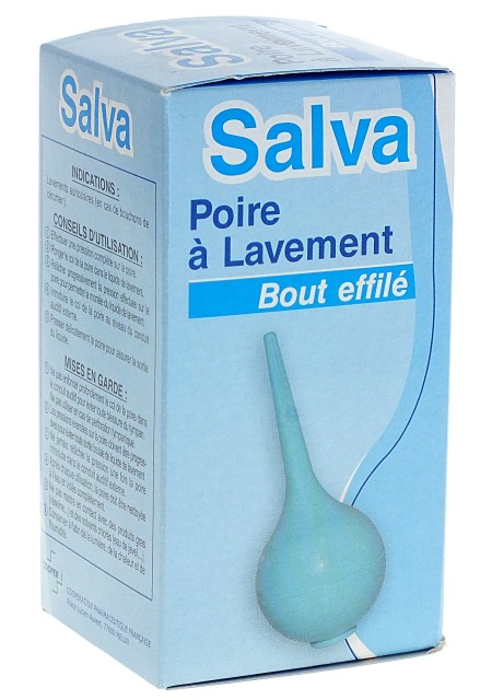 Poire de lavement à canule souple