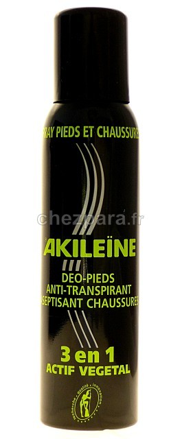 AKILEINE Spray Noir A-Transpi Pieds