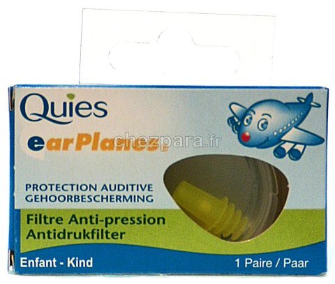 Protection auditive avion enfant Quies anti-pression 1 paire