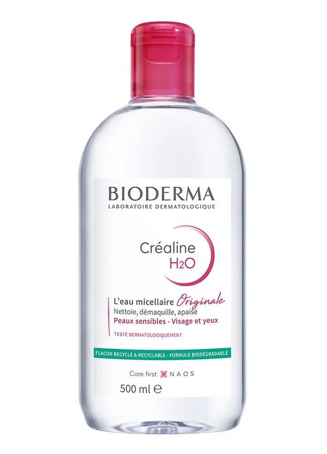 Eau Micellaire Démaquillante H2O Créaline – Pour Les Yeux Et Lèvres – 125 Ml – Neuf