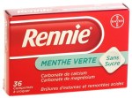 Rennie Menthe Verte Sans Sucre 36 Comprimés à Croquer