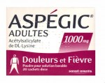 Aspegic 1000mg Adultes 20 Sachets-Dose