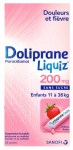 Doliprane Liquiz 200mg Fraise Sans Sucre 12 Sachets-Dose