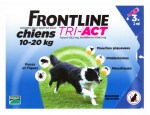 Frontline Tri-Act Chiens M 10-20kg Spot-on 3 Pipettes
